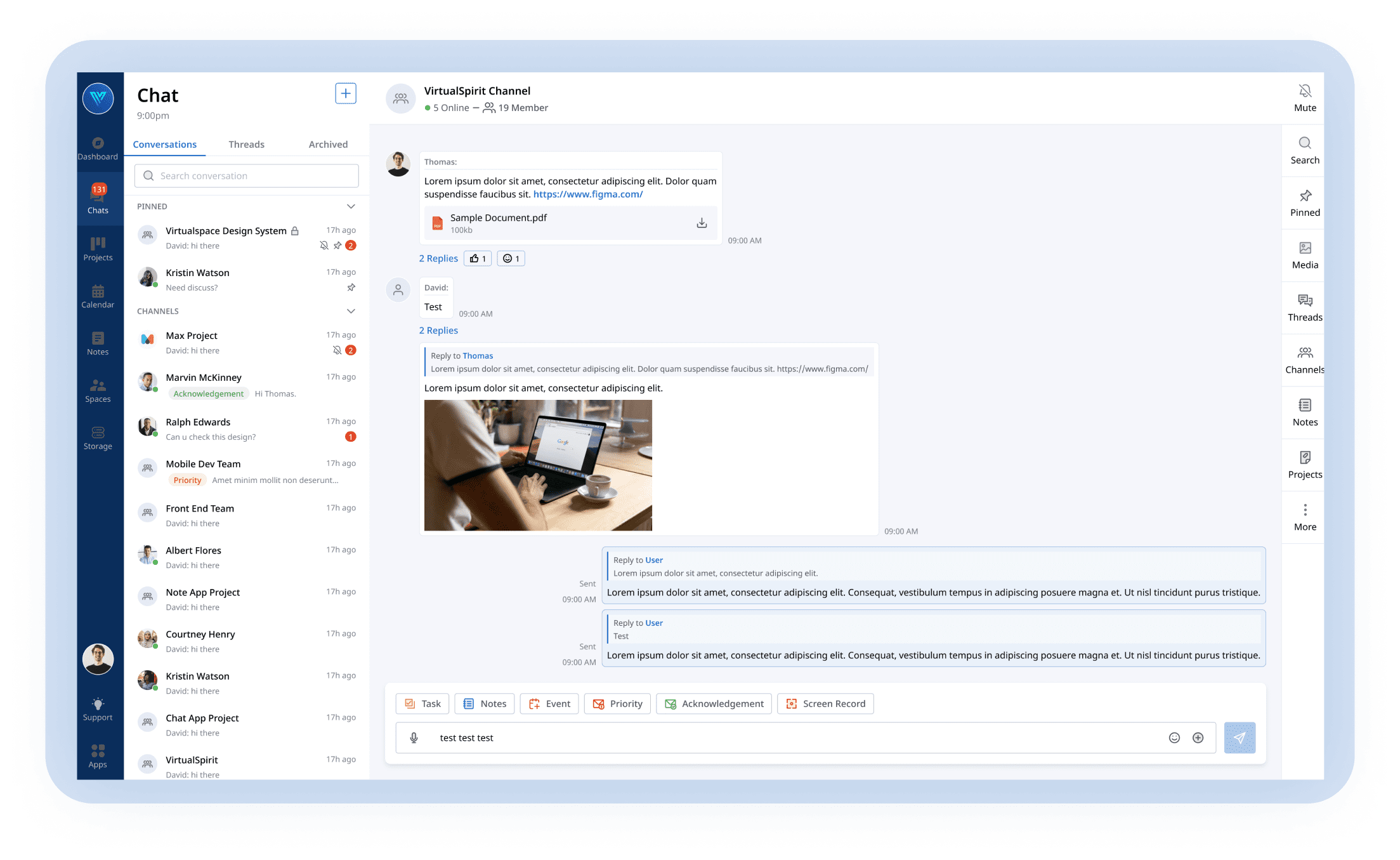 Modern Workplace Illustration